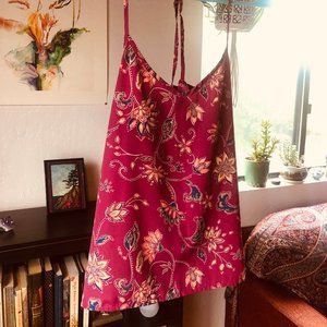 Floral Fuchsia Hollister Tank (S)